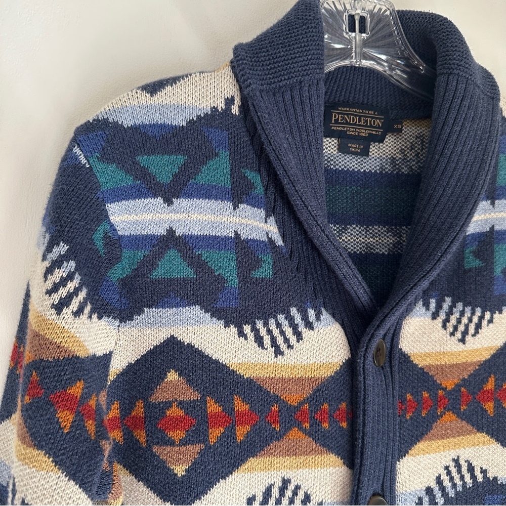 Pendleton Los Lunas Cotton Cardigan, XS - Picture 4 of 14